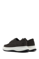 Men's Gray Lace-Up Nubuck Leather Casual Shoes | Derimod