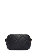 Women's Black Faux Leather Crossbody Bag | Derimod