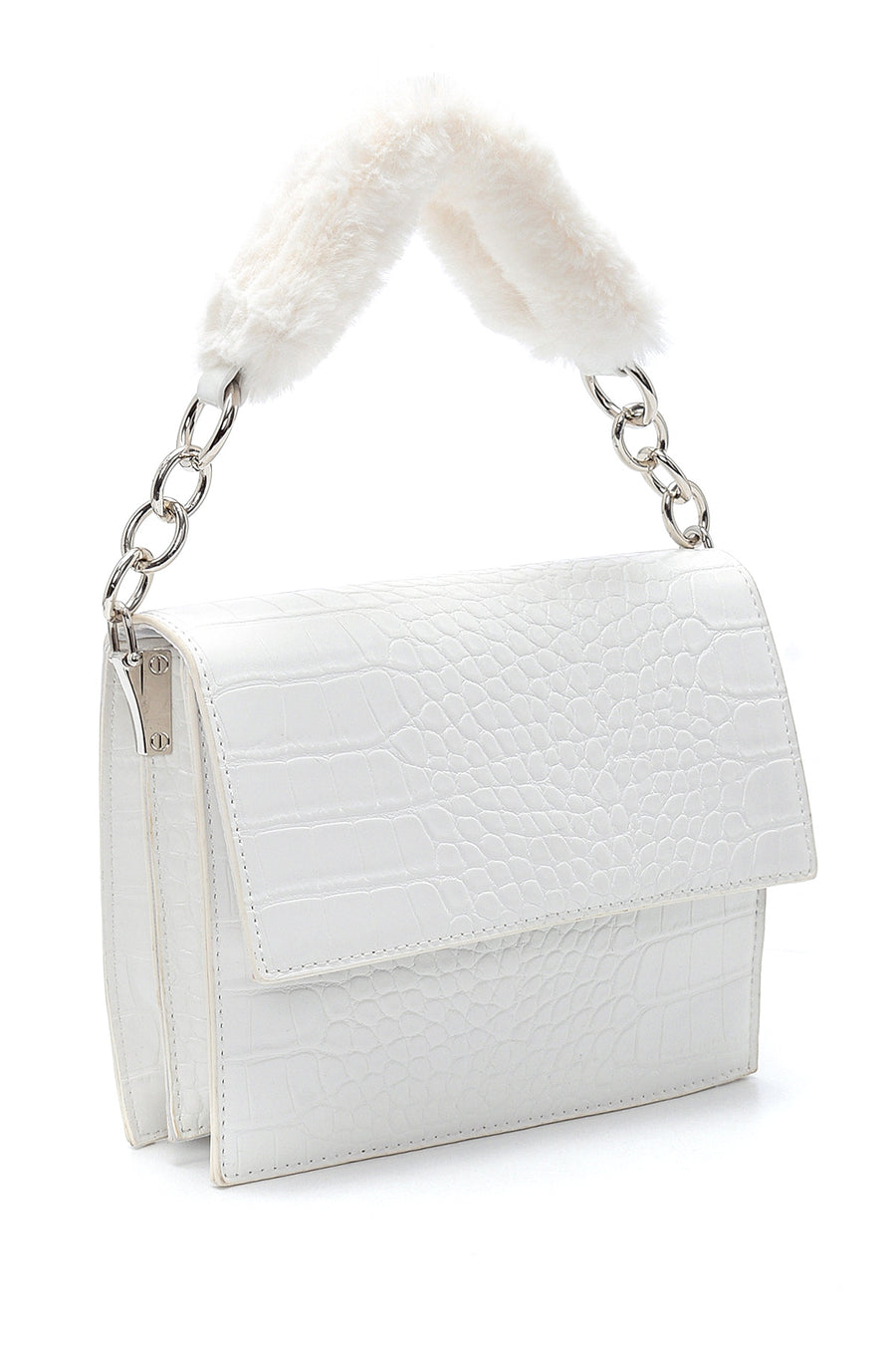 Women's Crocodile Patterned Shoulder Bag