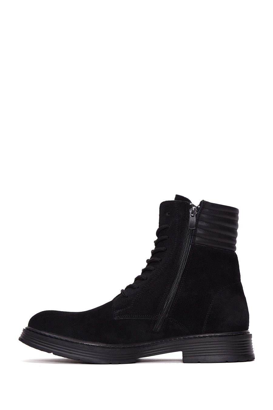 Men's Leather Zippered Boots