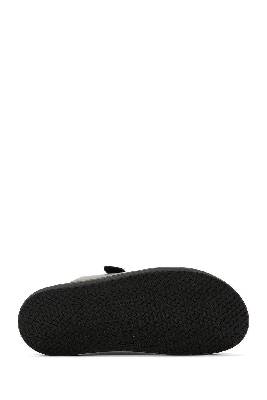Men's Black Leather Slippers