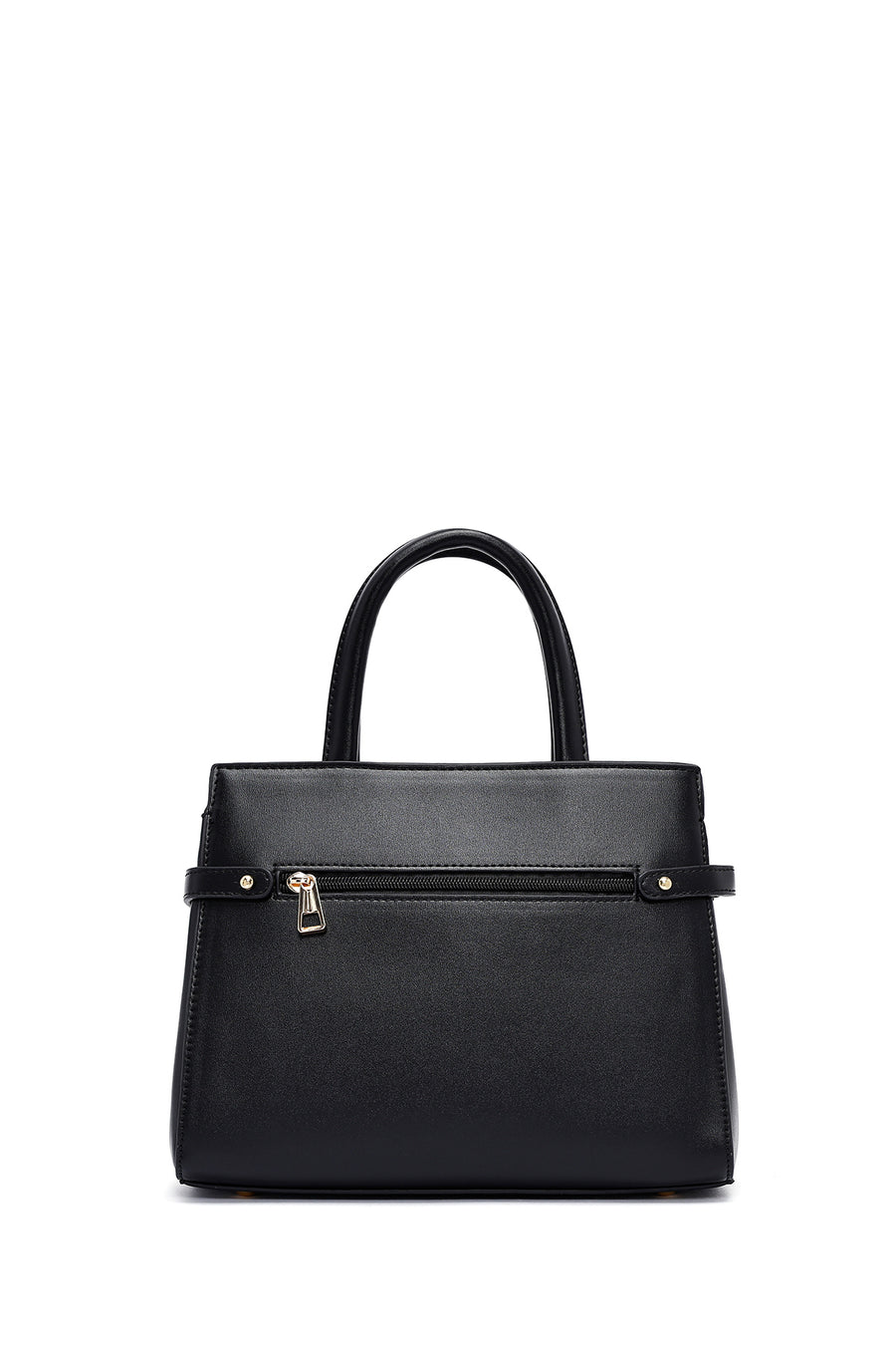 Women's Black Long Strap Chain Detailed Handbag