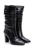 Women's Loose Leather Boots | Derimod