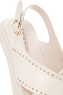 Women's Cream Strappy Sandals | Derimod