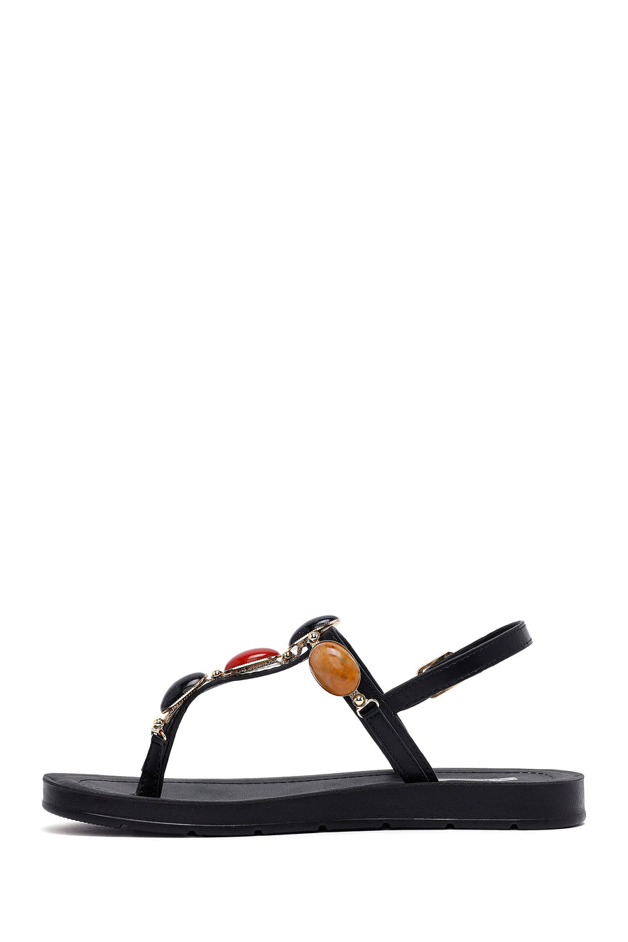Women's Black Peep Toe Sandals