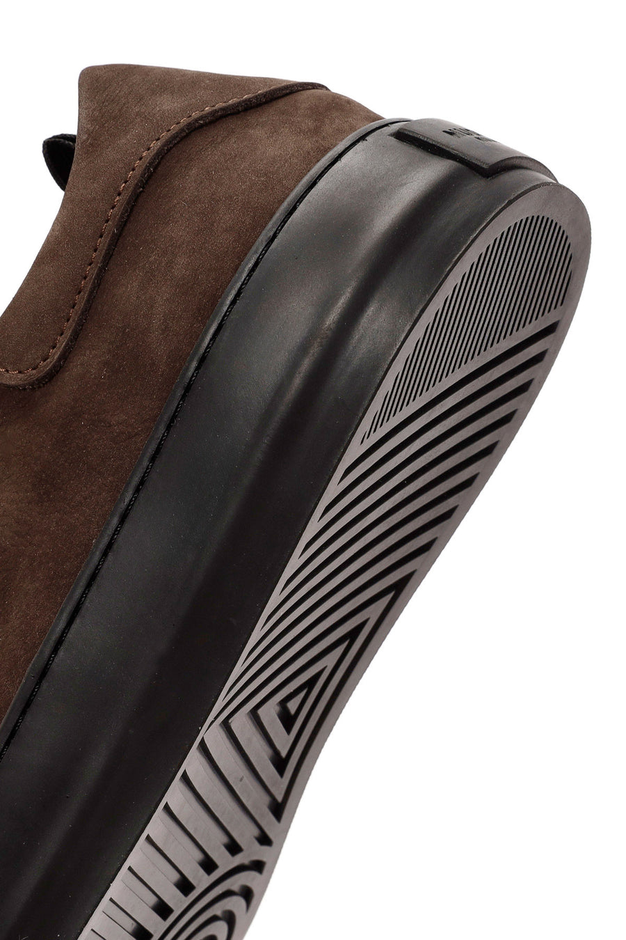 
Men's Brown Lace-Up Nubuck Leather Sneaker
