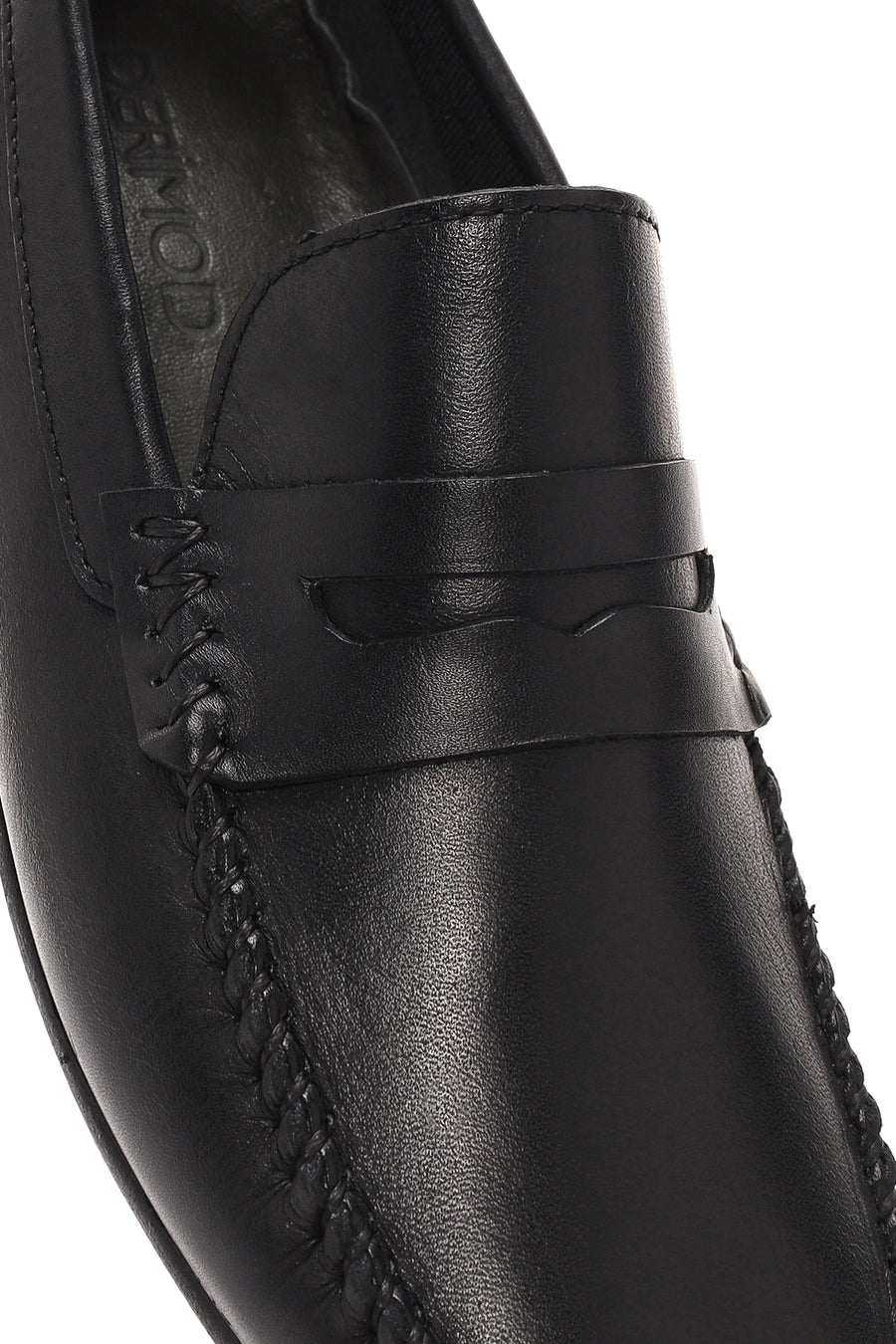Men's Black Leather Casual Loafer