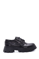 Women's Black Leather Oxford Shoes | Derimod