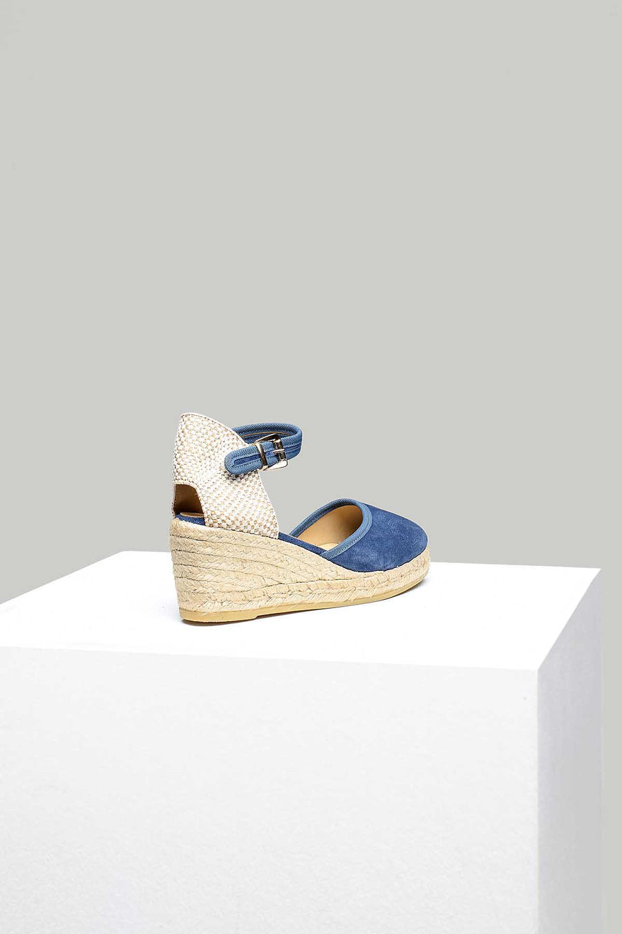 Navy Blue Wedge Heel Women's Espadrille