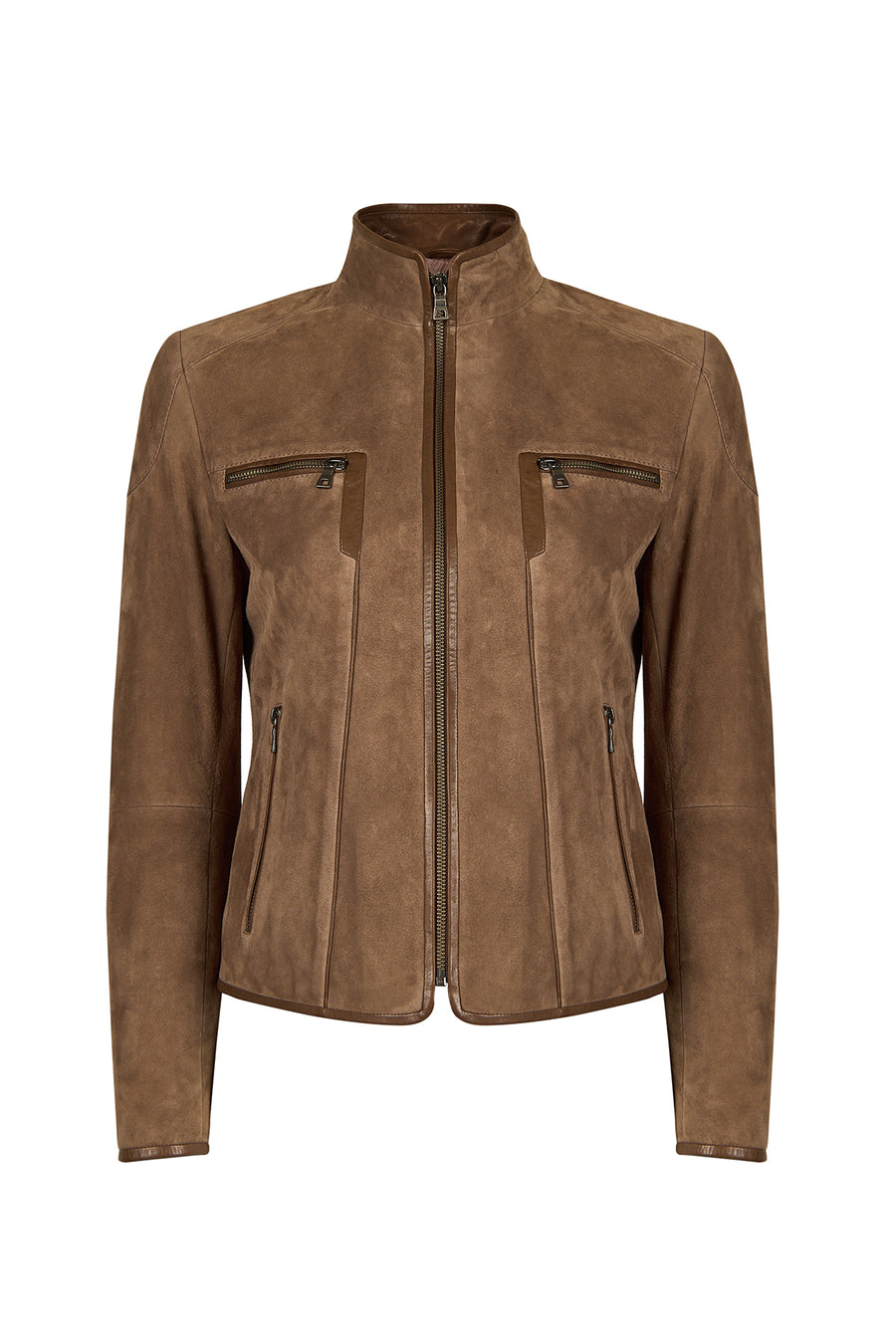 Sybil Woman Mink Short Suede Jacket
