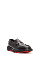 Men's Black Leather Loafer | Derimod