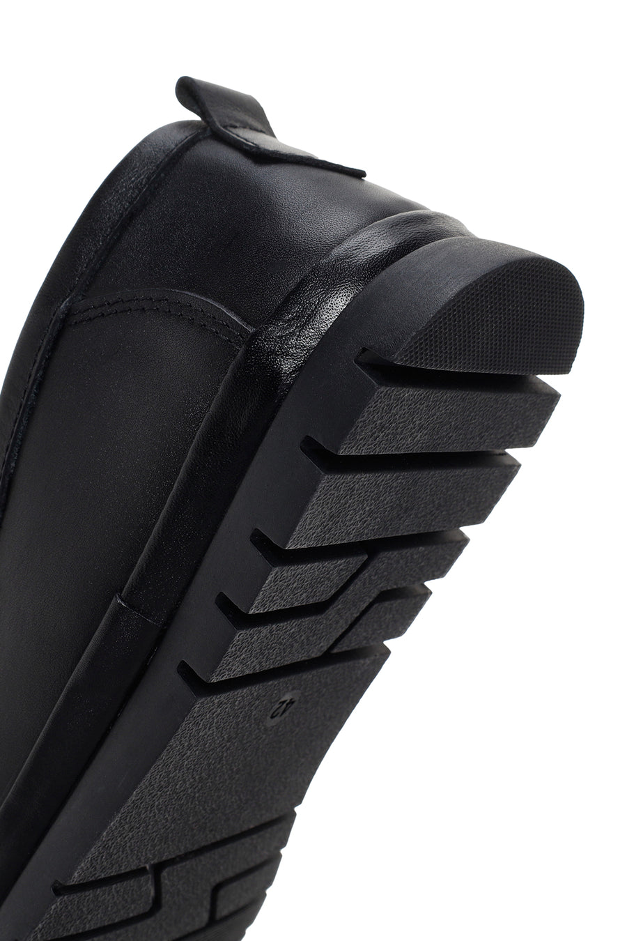 Men's Black Leather Casual Loafer