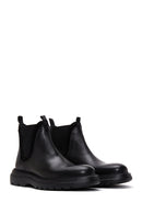 Men's Black Leather Casual Boots | Derimod