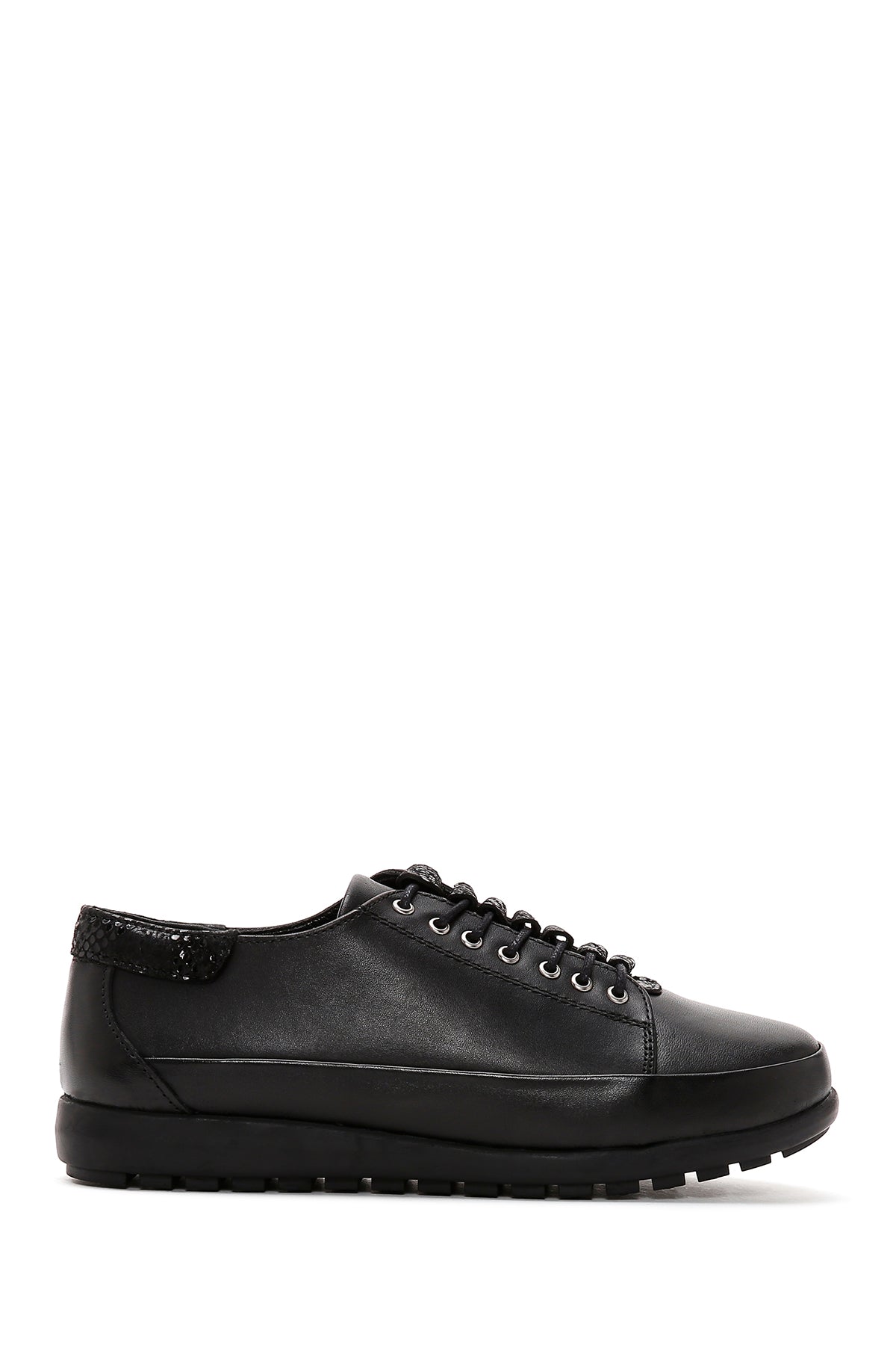 Kadın Siyah Deri Comfort Casual Ayakkabı 24SFD410618 | Derimod