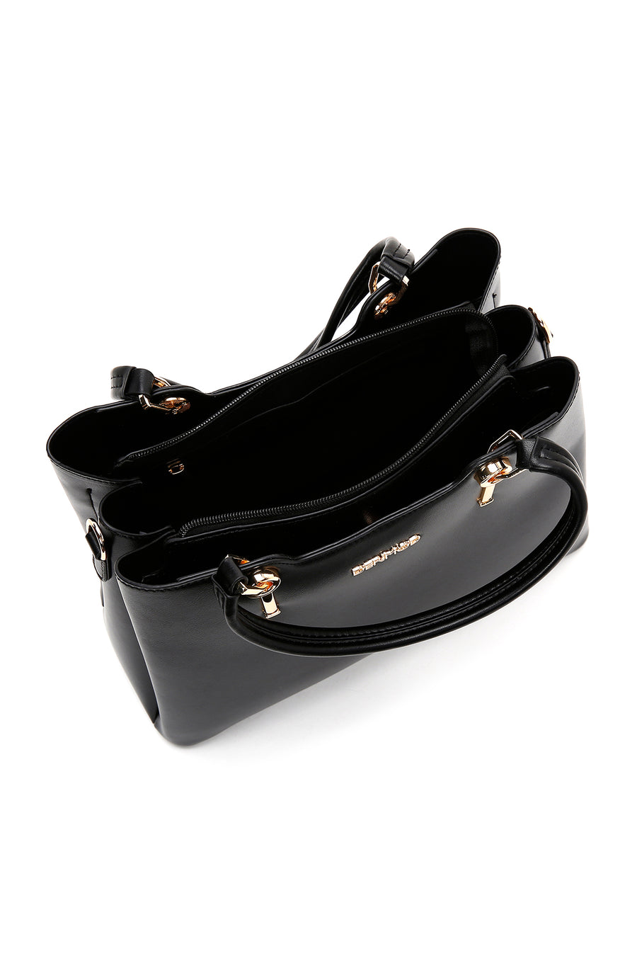 Women's Black Long Strap Shoulder Bag