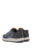 Skechers Men's Navy Blue Escape Plan Lace-Up Sneakers | Derimod