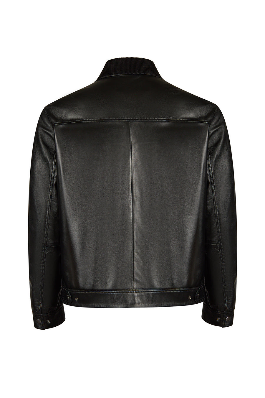 Nomad Male Black Oversize Leather Jacket