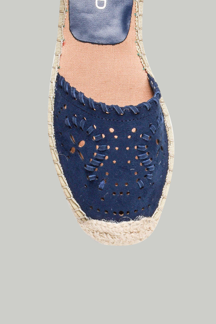 Suede Women's Espadrille with Ankle Strap