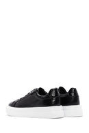 Men's Black Leather Thick Soled Sneaker | Derimod