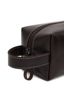 Male Dark Brown Leather Handbag | Derimod