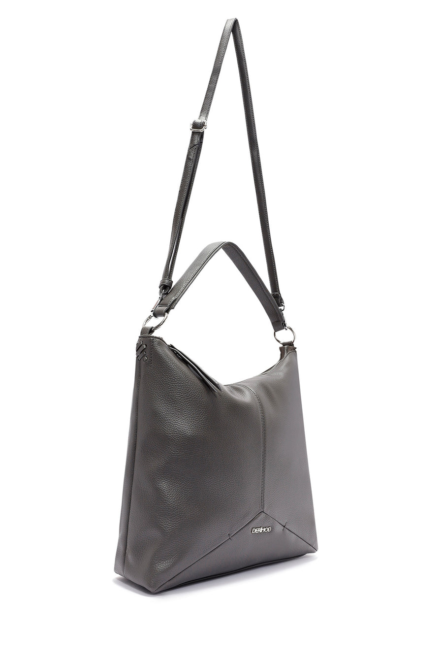 Women's Gray Long Strap Shoulder Bag