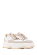 Women's Beige Thick Soled Sneaker | Derimod