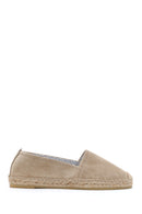 Women's Gray Suede Leather Espadrille | Derimod