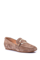 Women's Suede Buckle Loafer | Derimod