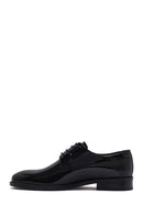 Men's Black Laced Patent Leather Classic Shoes | Derimod