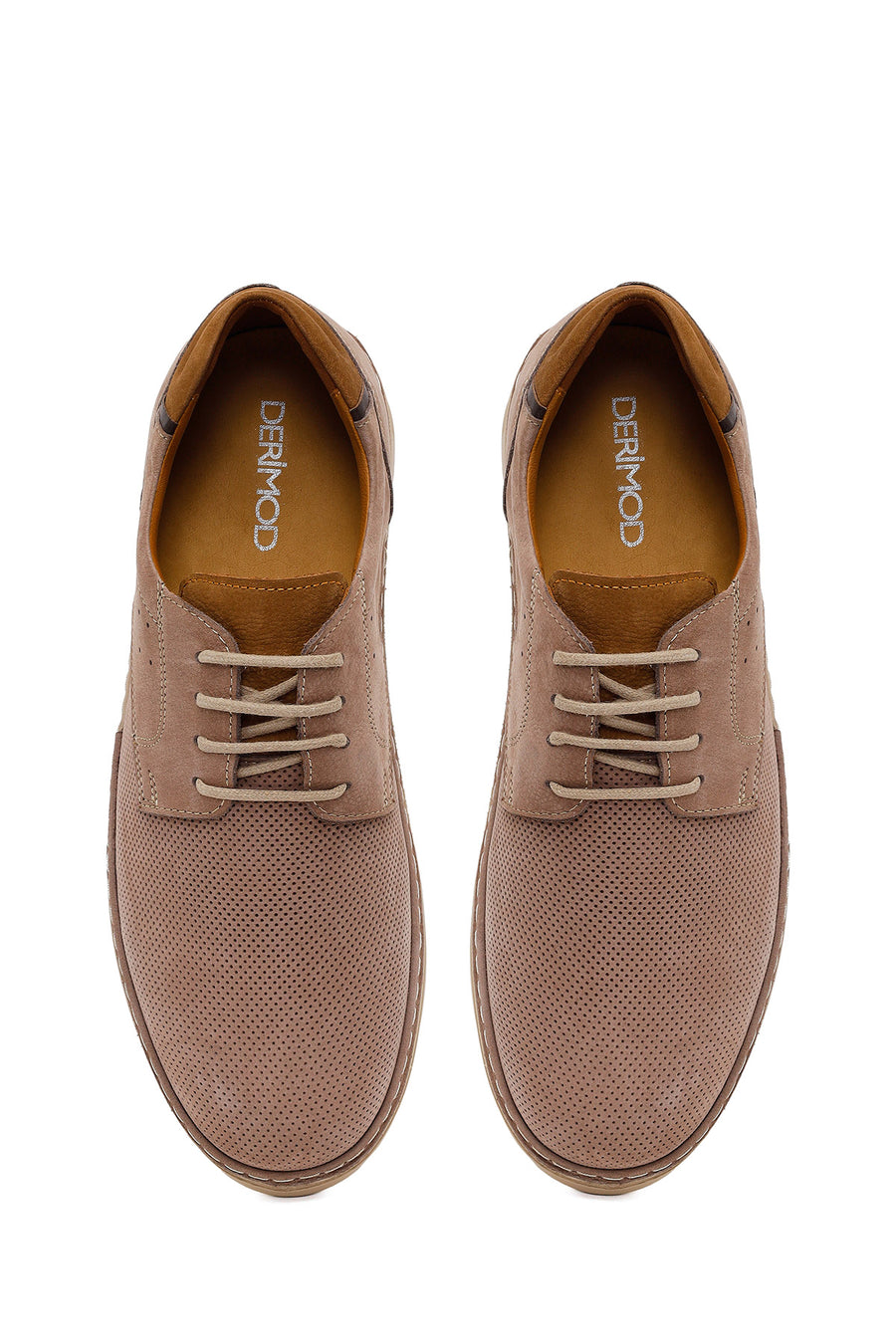 Male Mink Lace-up Nubuck Leather Casual Shoes