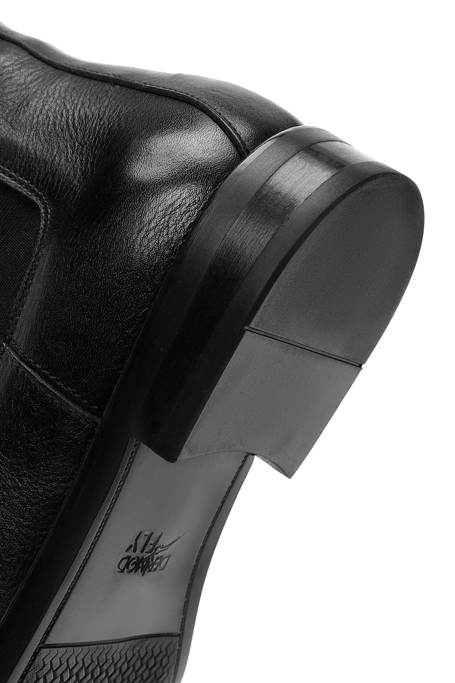 Men's Black Leather Chelsea Boots