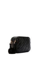 Women's Black Long Strap Quilted Crossbody Bag | Derimod