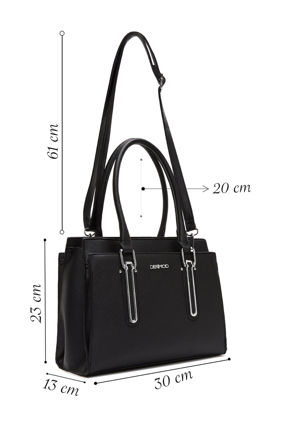 Women's Black Long Strap Shoulder Bag