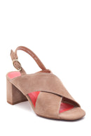 Women's Leather Suede Gritti For Derimod Sandals | Derimod