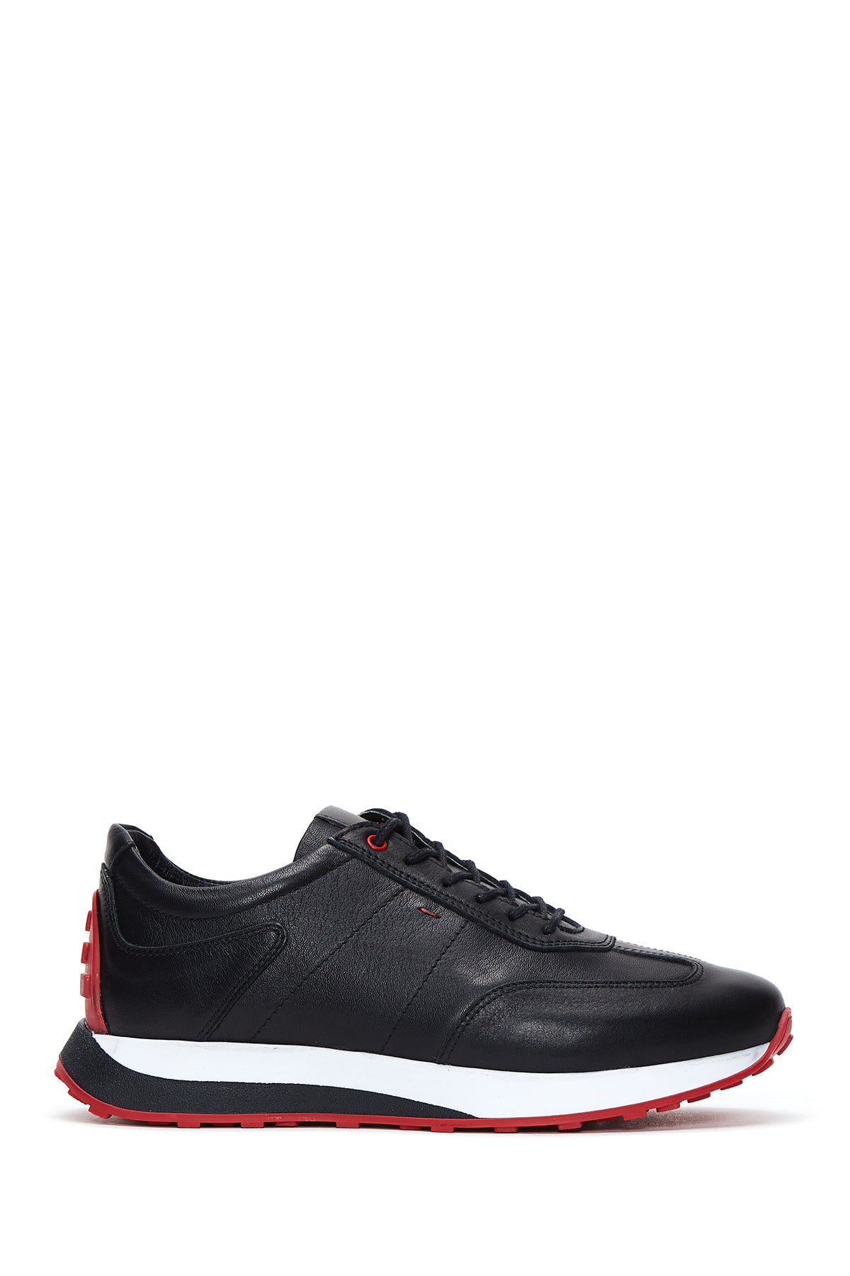 Men's Black Leather Sneaker 22WFD691518 | Derimod