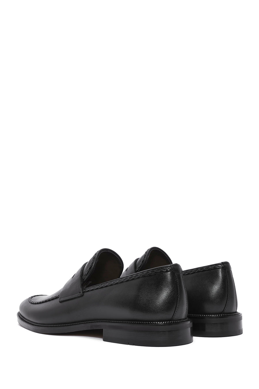 Men's Black Leather Classic Loafer