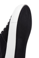 Women's Black Leather Sneaker | Derimod