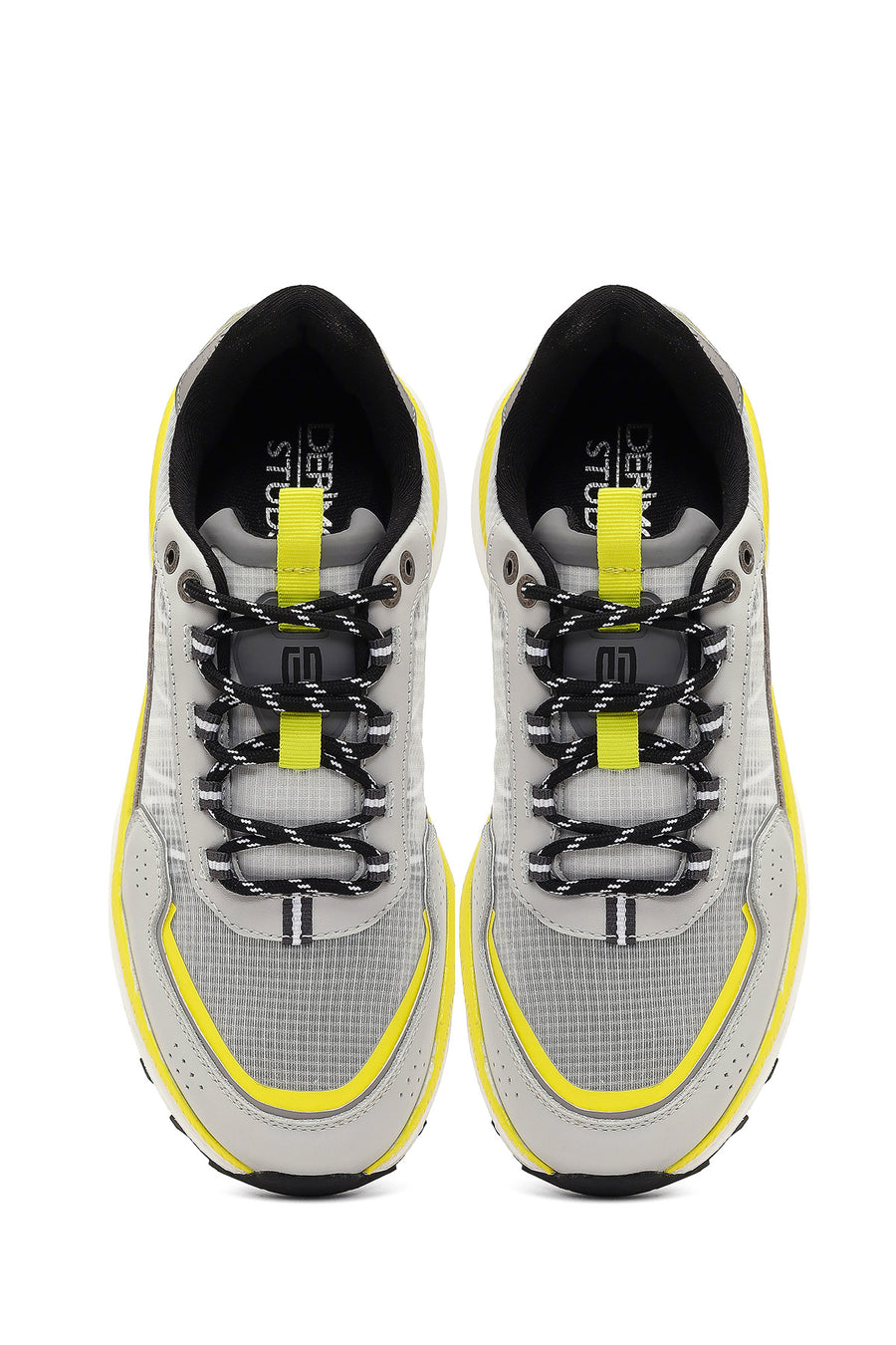 Derimod Studio Men's Gray Lace-Up Thick-Soled Sneaker
