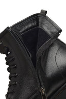 Men's Black Zippered Thick-Soled Leather Boots | Derimod