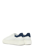 Men's White Lace-up Leather Sneaker | Derimod