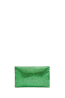 Women's Green Long Chain Strap Stoned Clutch Bag | Derimod