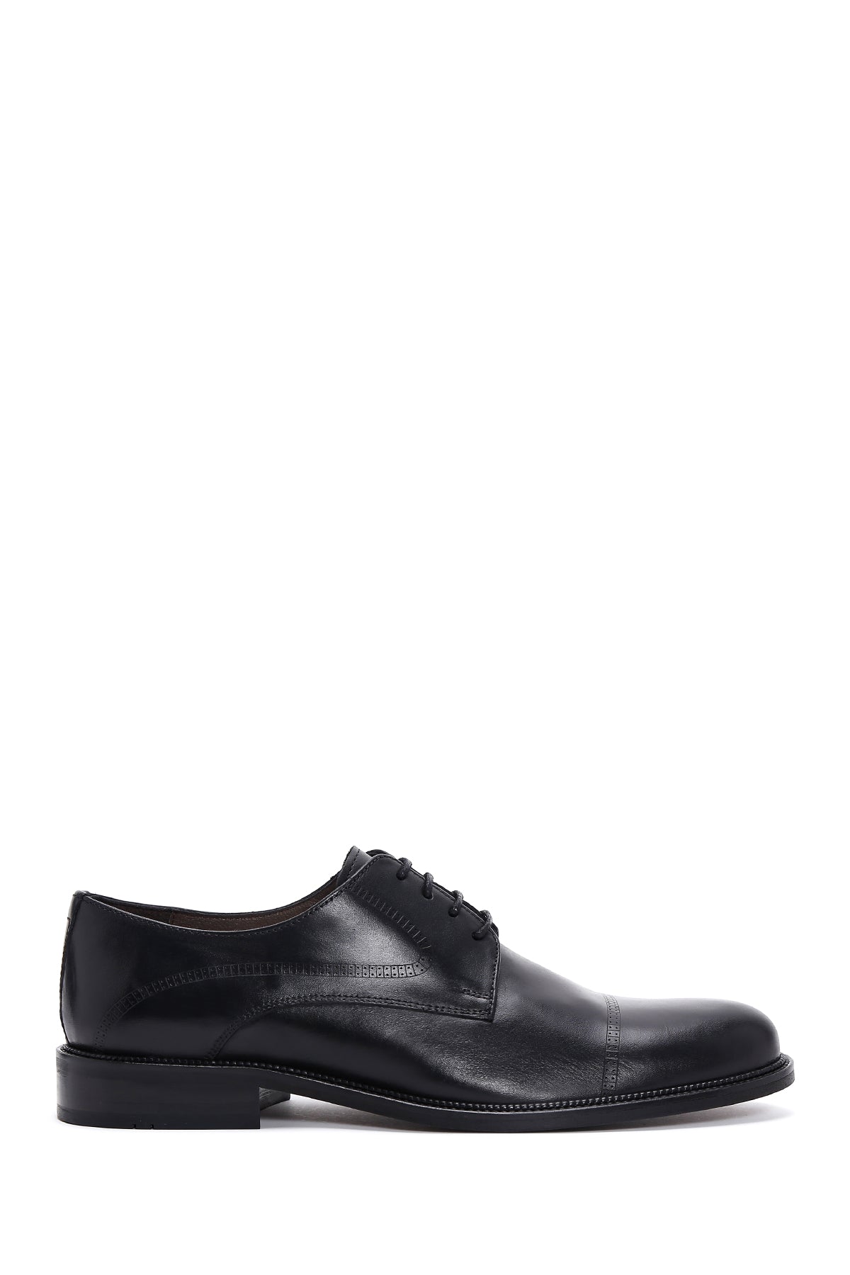 Men's Black Laced Leather Classic Shoes 25SFD600018 | Derimod