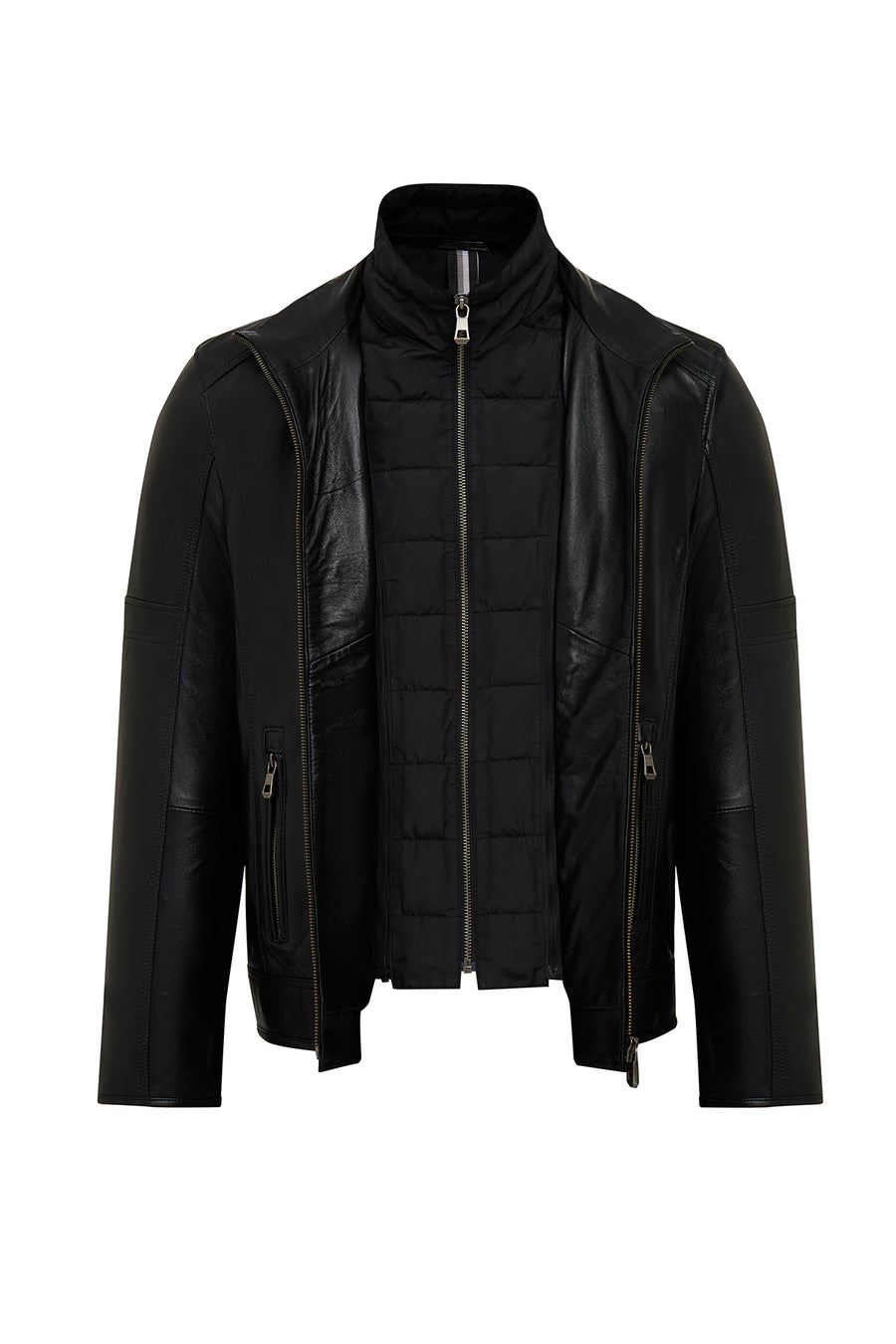 Mbappe Men's Black Leather Jacket