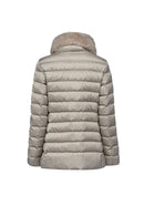 Geox Women's Beige Bettanie Fur Detailed Coat | Derimod