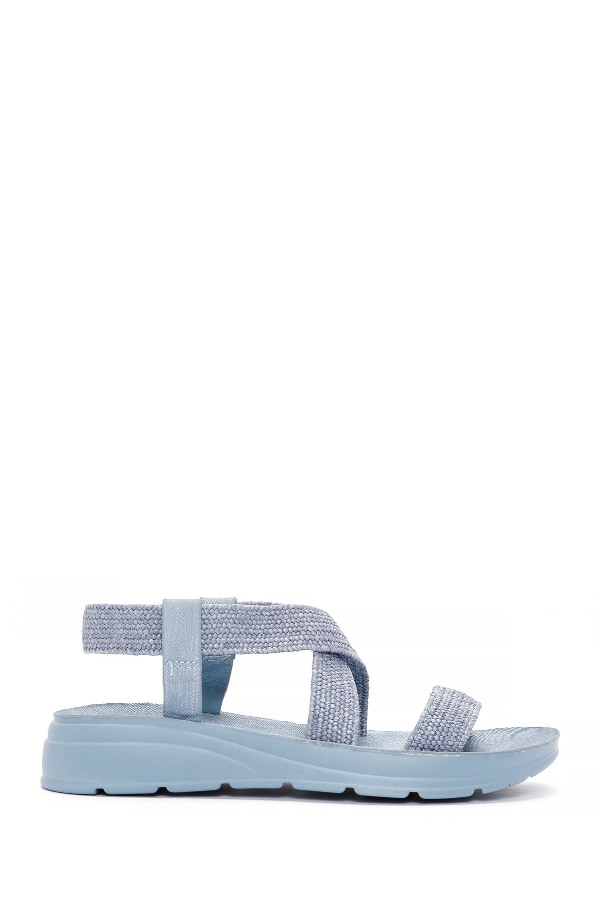 Kadın Mavi Hasır Sandalet 24SFE4648M7 | Derimod