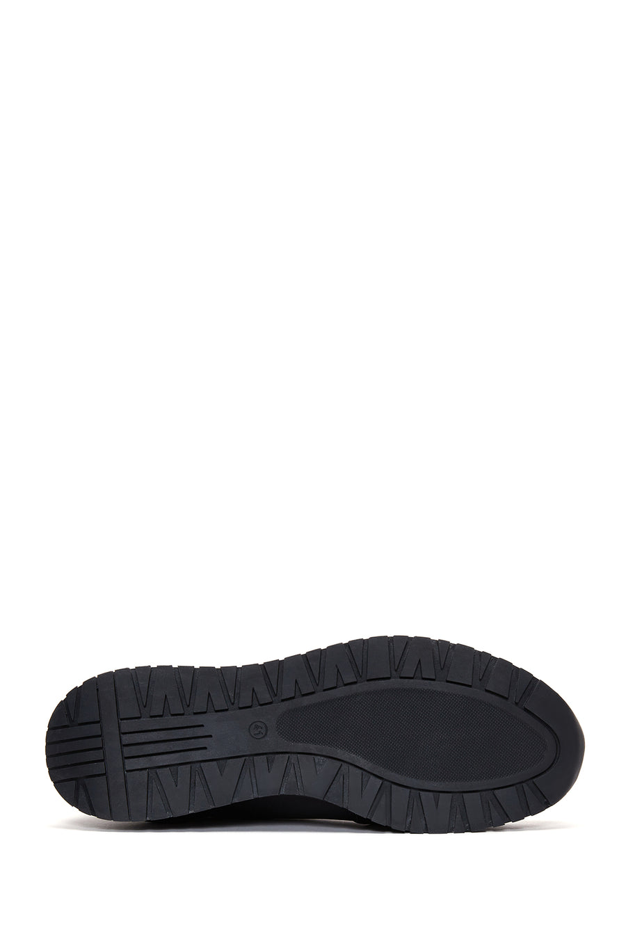 Men's Navy Blue Lace-Up Leather Sneaker