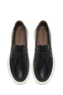 Erkek Siyah Deri Casual Loafer | Derimod