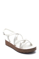 Women's Casual Crocodile Patterned Sandals | Derimod