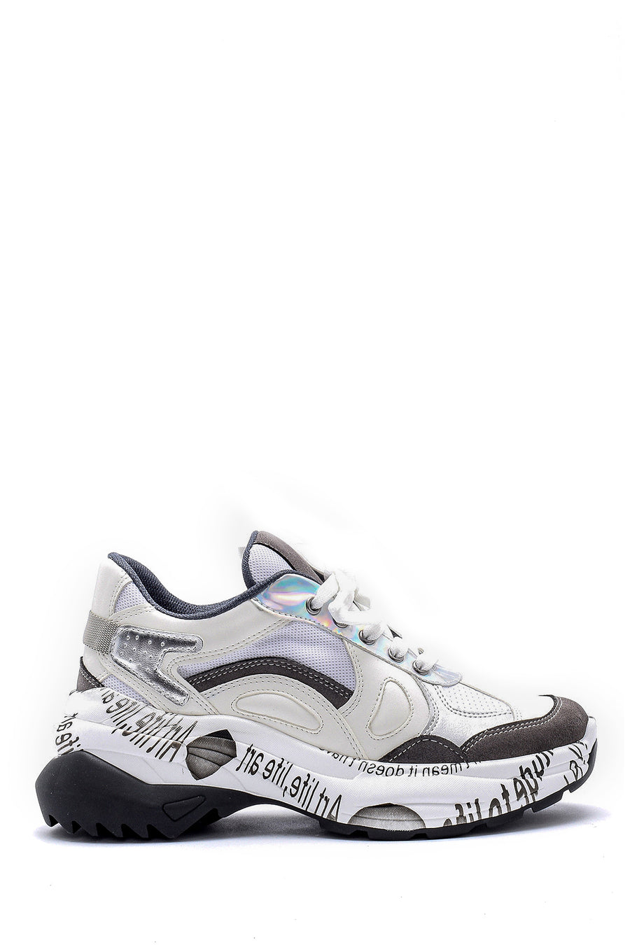 Women's Patterned Leather Sneaker 20SFD220314 | Derimod