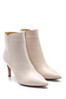 Women's Leather Thin Heeled Boots | Derimod